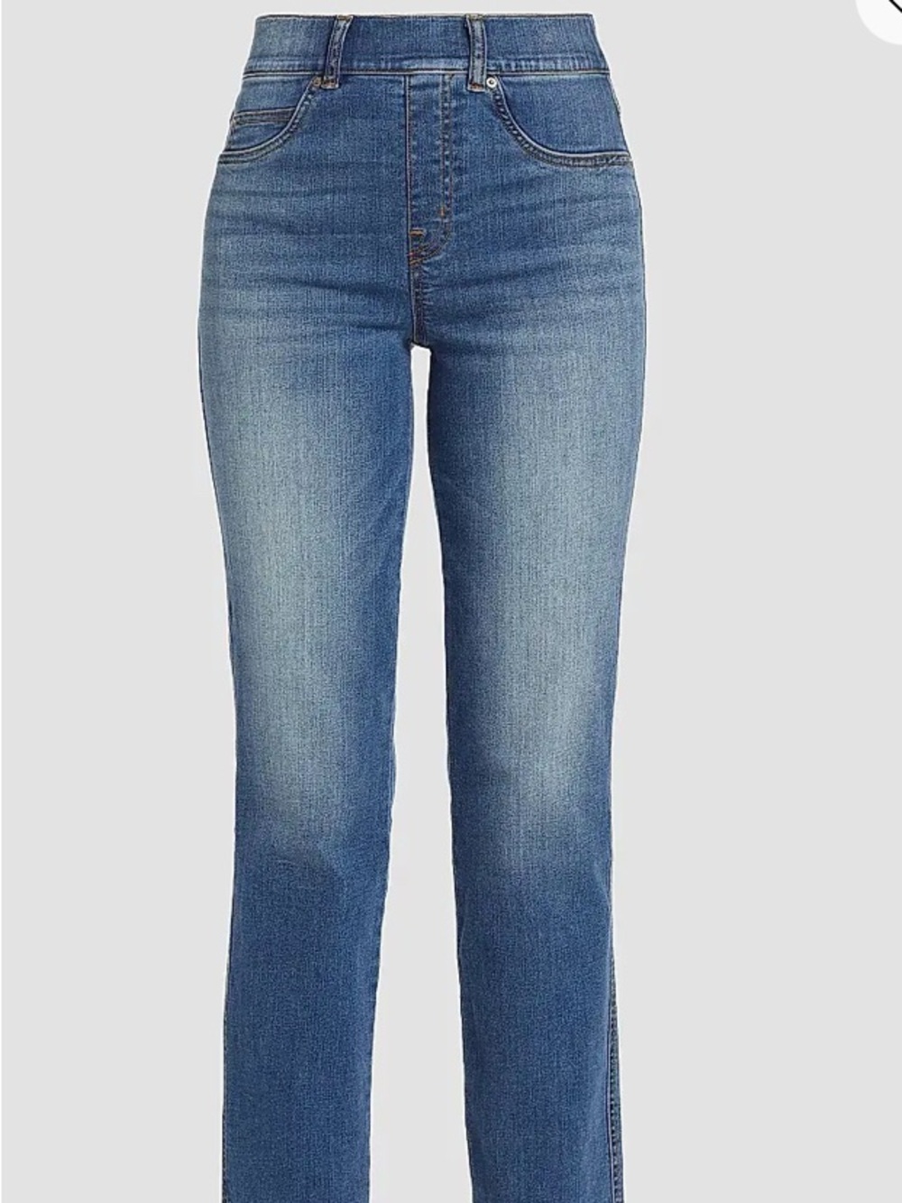 SPANX Pull on High-Rise Ankle Straight denim Petite Small SP